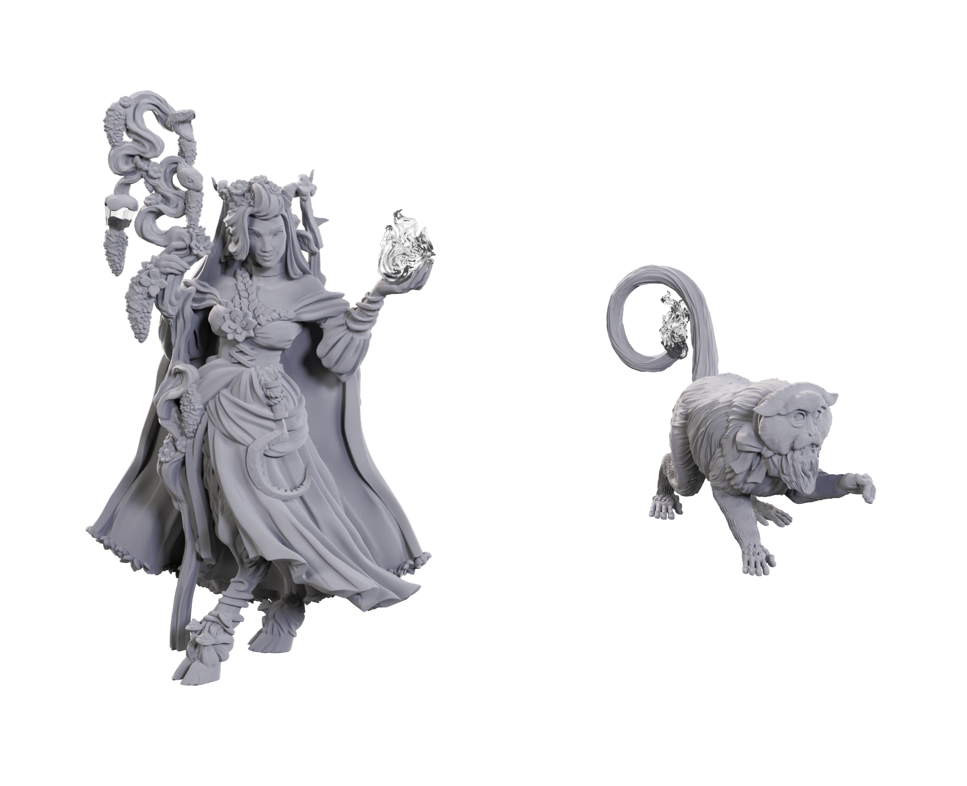 Critical Role Fearne Calloway & Mister Unpainted Miniature (Wave 23)